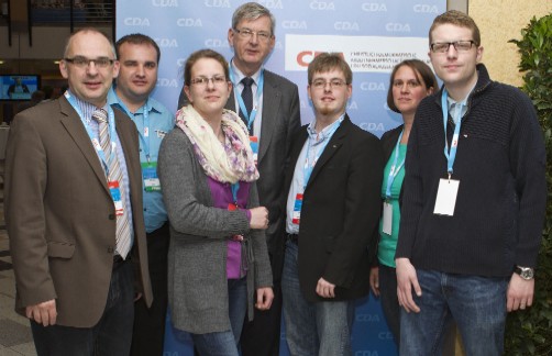 Vertraten den Kreisverband Coesfeld bei der diesjhrigen Bundestagung der CDA in Mnster (v. l.): Roland Hericks, Andre Braune, Anne Braune, Karl Schiewerling MdB, Kreisvorsitzender Jan Willimzig, Ulrike Prott und Philipp Gockeln.